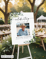 Funeral Memorial Sign | Celebration of Life | In Loving Memory