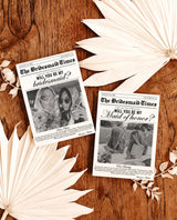 Newspaper Bridesmaid Proposal Card with Envelopes | Will You Be My Maid of Honor