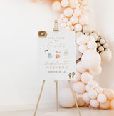 Bachelorette Weekend Welcome Sign | Pool Party Beach Bachelorette Poster