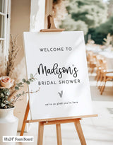 Bridal Shower Welcome Sign | Minimalist Modern Boho