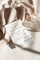Pop the Champagne Bridal Shower Invitation | Tower Disco Invite Envelopes