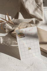 Bridal Bingo Game Card | Shower Wildflower Books Activity