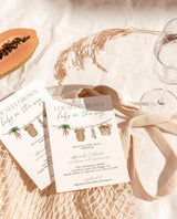 Locally Grown Baby Shower Invitation with Envelopes | Farmers Market Veggie Theme