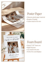 Wedding Welcome Sign | Minimalist Happily Ever After