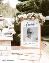 Funeral Memorial Sign | Celebration Of Life Loving Memory