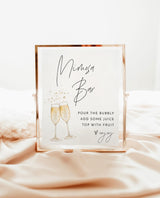 Bridal Shower Mimosa Bar Sign | Brunch Juice Champagne Theme