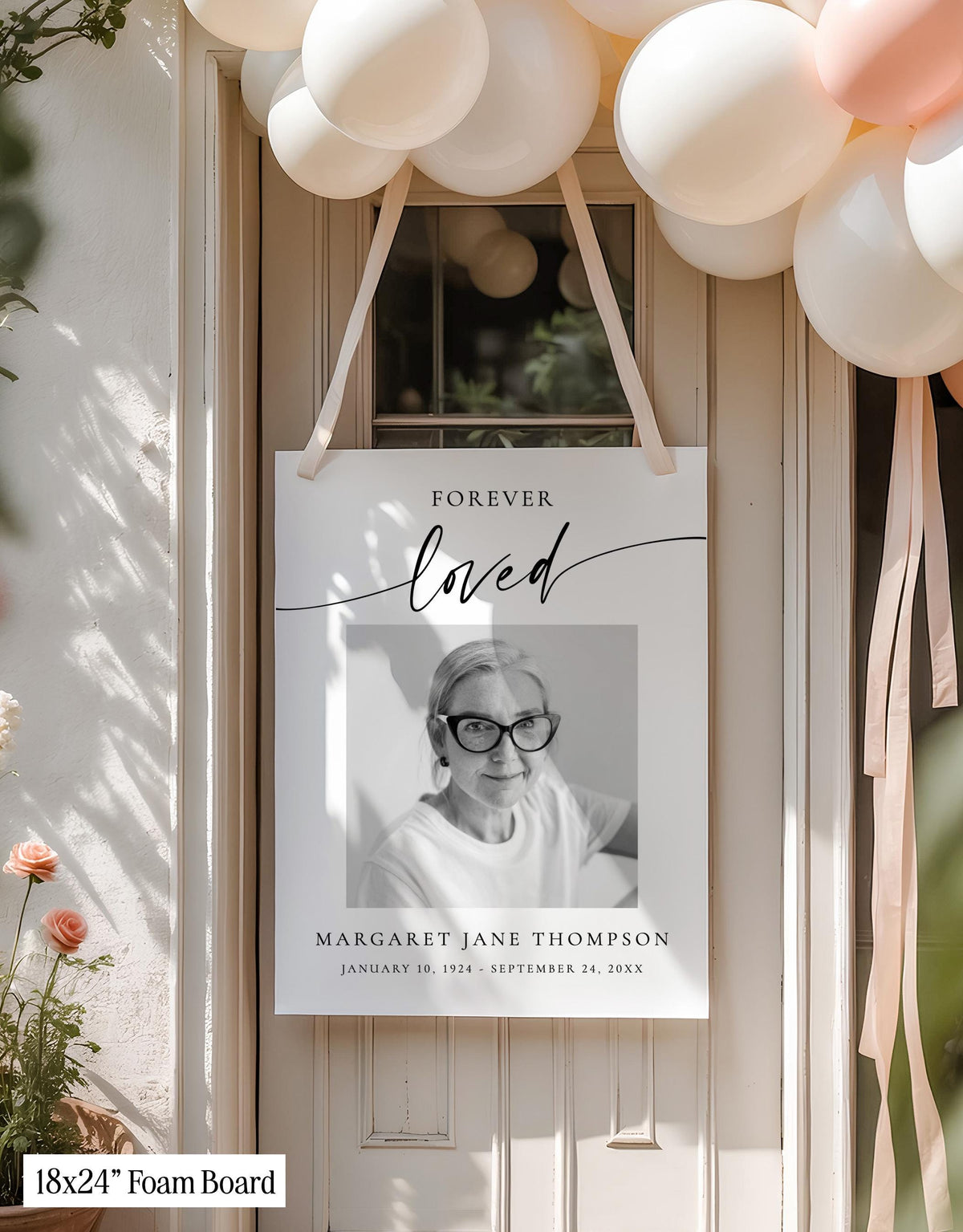 Funeral Memorial Sign | Celebration Of Life Loving Memory