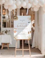 Beach Bachelorette Party Welcome Sign | Boho Weekend Welcome Poster