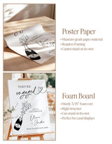 Champagne Bottle Engagement Party Welcome Sign