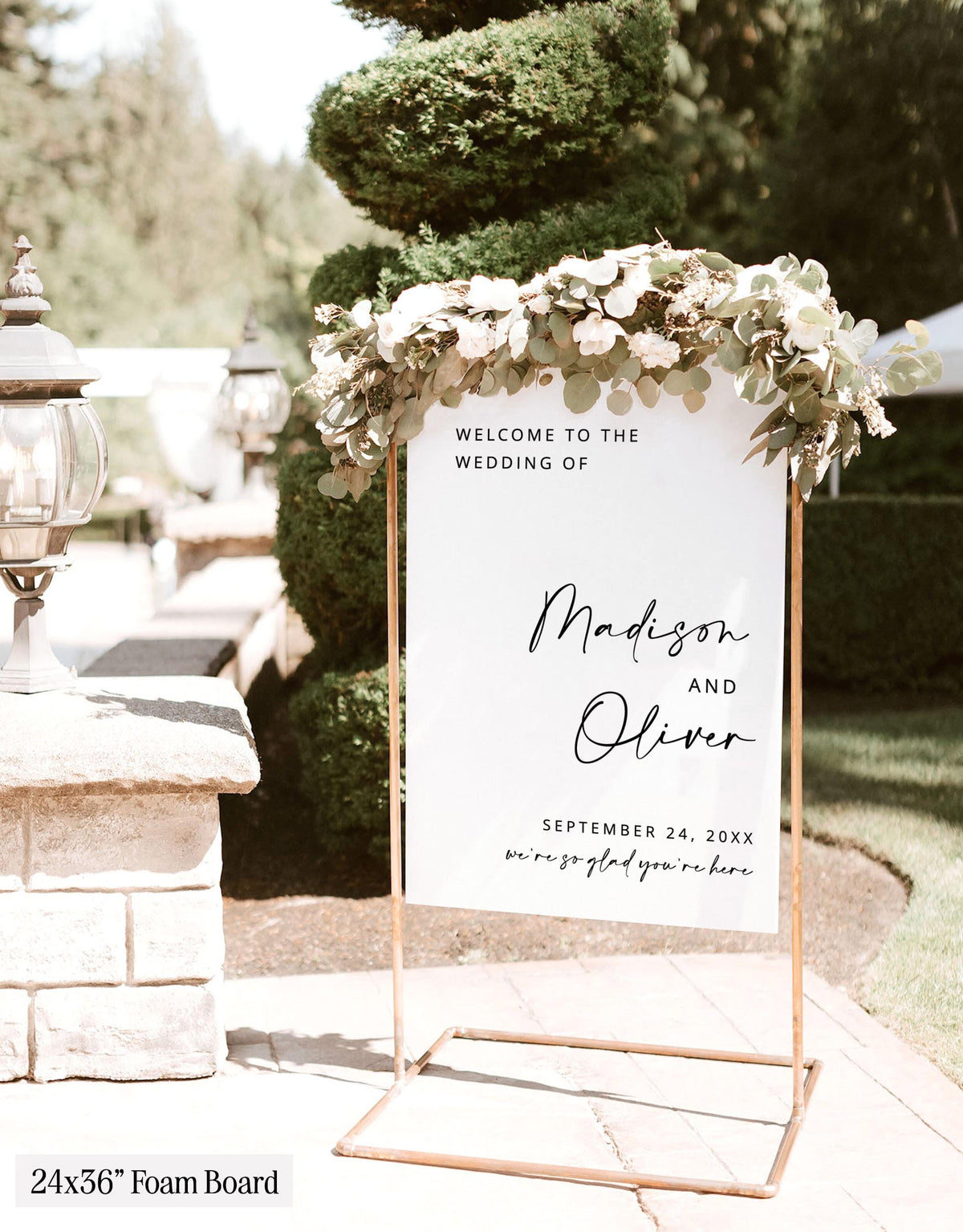 Welcome To The Wedding Sign | We're So Glad You're Here