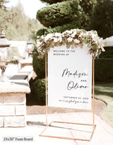 Welcome To The Wedding Sign | We're So Glad You're Here