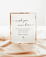 In Loving Memory Sign | Minimalist Wedding Memorial Until