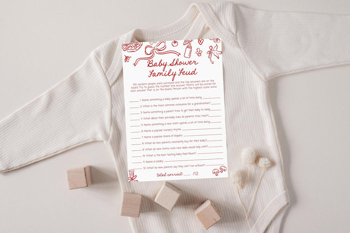 Baby Shower Family Feud Game Baby Shower Game | Pizza Baby Shower | Special Delivery