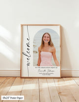 Personalized Photo Graduation Welcome Sign