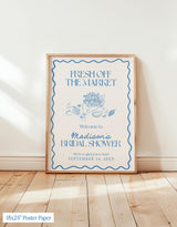 Fresh Off the Market Bridal Shower Welcome Sign | Farmer's Market Theme Party