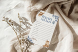 Prayers for Baby Baby Shower Card | Blue Cowboy Western