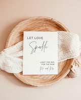 Sparkler Send Off Sign | Let Love Sparkle Minimalist