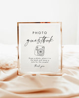Wedding Photo Guestbook Sign | Modern Minimalist Guest Book