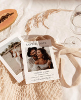 Minimalist Photo Save the Date with Envelopes | Simple Boho Wedding 5x7