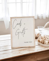 Cards and Gifts Sign | Baby Shower Gift Wedding