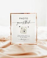 Wedding Photo Guestbook Sign | Modern Minimalist