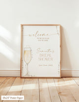 Pearls and Prosecco Welcome Sign | Champagne Bridal Shower Bubbly