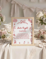 Late Night Diapers Sign Baby Shower Sign | Pizza Baby Shower | Special Delivery