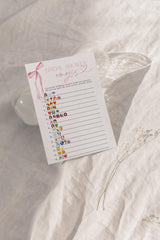 Bridal Emoji Game Bridal Shower Game | Pink Bow