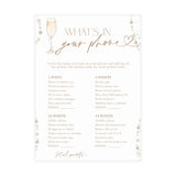Whats on Your Phone Bridal Shower Game | Pearls and Prosecco