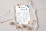 Baby Shower Trivia Baby Shower Game | Blue Cowboy Western