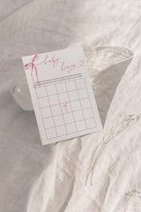 Baby Bingo Game Baby Shower Game | Pink Bow