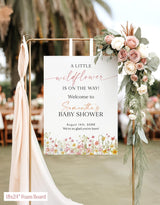 Wildflower Baby Shower Welcome | Little Flower On The Way