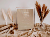 Momosa Bar Sign | Boho Gender Neutral Tan Baby Shower Bar Sign 8x10 BM1