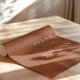 Terracotta Boho Wedding Welcome Sign | Modern Minimalist Theme