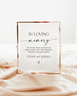 In Loving Memory Sign | Forever Our Hearts Wedding