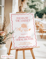 Fresh Off the Market Bridal Shower Welcome Sign | Farmer's Market Party