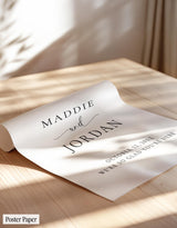 Wedding Welcome Sign | Minimalist Modern Celebration