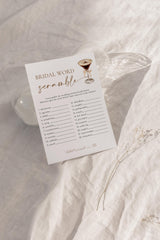Bridal Word Scramble Bridal Shower Game | Love is Brewing Espresso Martini