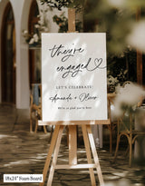 They're Engaged Sign| Engagement Party Welcome Our