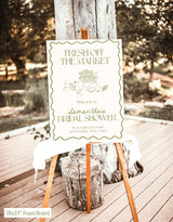 Fresh Off the Market Bridal Shower Welcome Poster | Farmer's Market Party