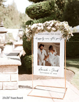 Wedding Welcome Sign | Minimalist Happily Ever After