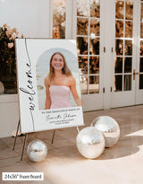 Personalized Photo Graduation Welcome Sign