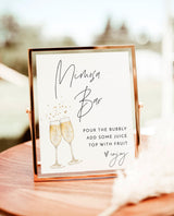 Bridal Shower Mimosa Bar Sign | Brunch Juice Champagne Theme