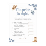 The Price is Right Baby Shower Game | Blue Cowboy Western
