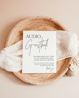 Audio Guestbook Sign | Phone Message Modern Minimalist - detail view