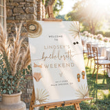 Beach Bachelorette Party Welcome Sign | Boho Weekend Welcome Poster