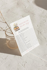 What Did the Groom Say Game | Wildflower Books Bridal Shower