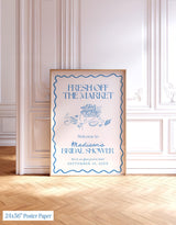 Fresh Off the Market Bridal Shower Welcome Sign | Farmer's Market Theme Party