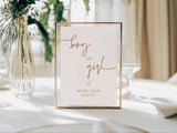 Wear Your Guess Sign | Minimalist Baby Shower Game Sign 8x10 BM1