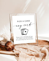 Playing Card Guestbook Sign | Minimalist Wedding Guest Book